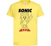 Дитяча футболка Hedgehog Sonic Лимонний фото