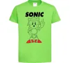 Дитяча футболка Hedgehog Sonic Лаймовий фото