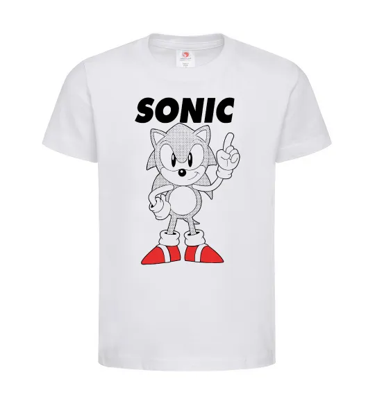 Дитяча футболка Hedgehog Sonic Білий фото