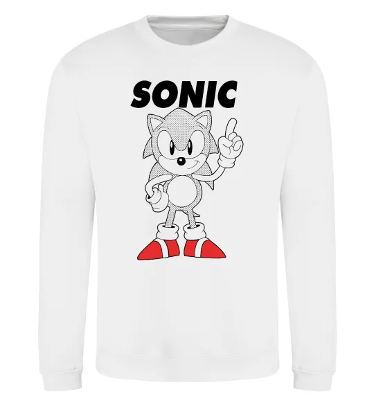 Свитшот Hedgehog Sonic Белый фото