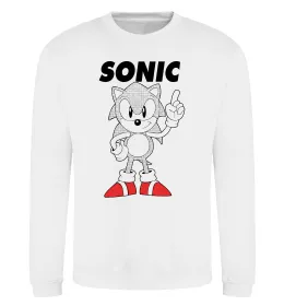 Світшот Hedgehog Sonic Білий фото