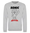 Свитшот Hedgehog Sonic Серый меланж Свитшот Hedgehog Sonic Серый меланж фото