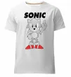 Чоловіча преміум футболка Hedgehog Sonic Білий фото