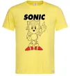 Чоловіча футболка Hedgehog Sonic Лимонний фото