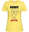 Жіноча футболка Hedgehog Sonic Лимонний фото