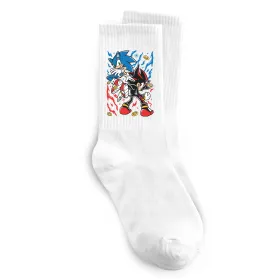 Шкарпетки Sonic and shadow Білий фото