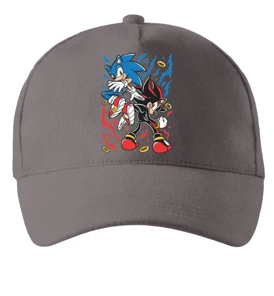 Кепка Sonic and shadow Сірий фото