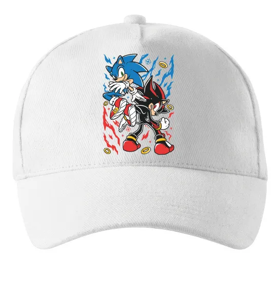 Кепка Sonic and shadow Білий фото