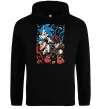 Чоловіча толстовка (худі) Sonic and shadow Чорний фото