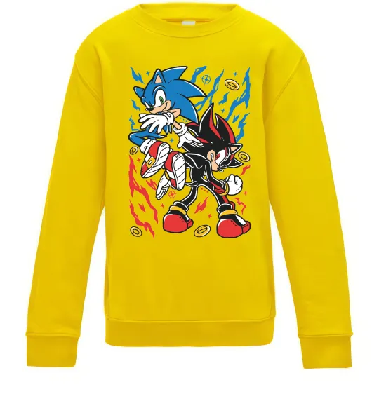 Дитячий світшот Sonic and shadow Сонячно жовтий фото