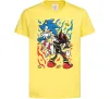 Дитяча футболка Sonic and shadow Лимонний фото