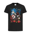 Детская футболка Sonic and shadow Черный фото