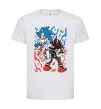 Детская футболка Sonic and shadow Белый фото