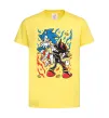 Детская футболка Sonic and shadow Лимонный фото