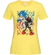 Жіноча футболка Sonic and shadow Лимонний фото