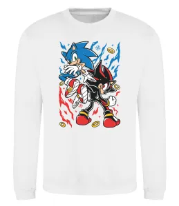 Світшот Sonic and shadow Білий фото