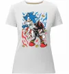 Жіноча преміум футболка Sonic and shadow Білий фото