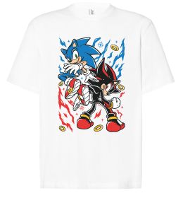 Футболка Оверсайз Sonic and shadow Футболка Оверсайз Sonic and shadow