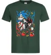Чоловіча футболка Sonic and shadow Темно-зелений фото