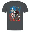 Чоловіча футболка Sonic and shadow Графіт фото