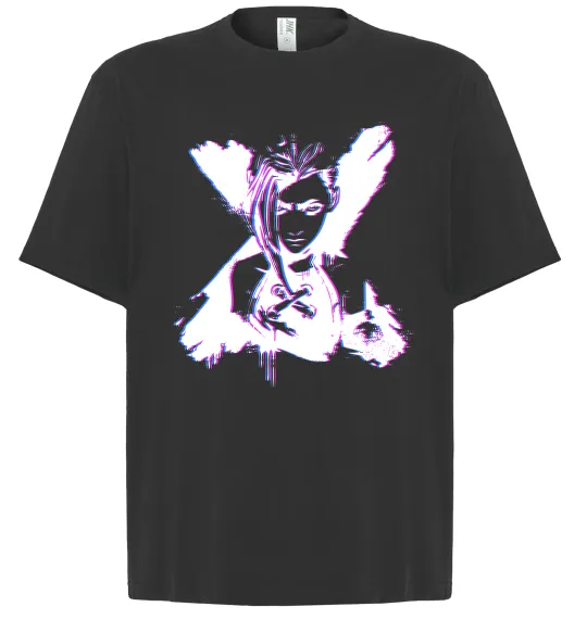 Футболка Оверсайз Jinx Abberation Чорний фото