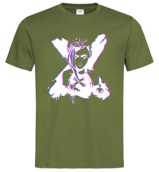 Чоловіча футболка Jinx Abberation Оливковий фото