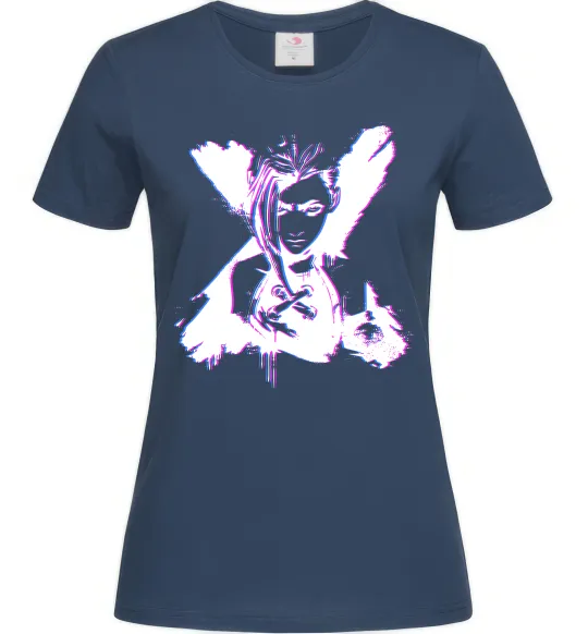 Жіноча футболка Jinx Abberation Темно-синій фото