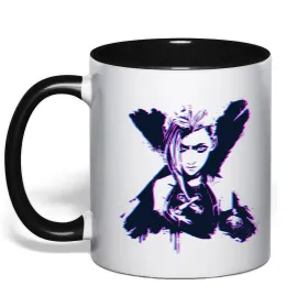 Чашка з кольоровою ручкою