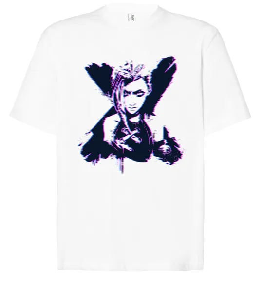 Футболка Оверсайз Jinx Abberation Білий фото