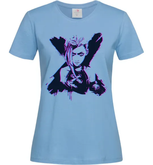 Жіноча футболка Jinx Abberation Блакитний фото