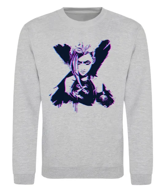 Світшот Jinx Abberation Сірий меланж фото