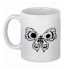 Чашка керамічна Arcane butterfly Білий фото