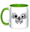 Чашка з кольоровою ручкою Arcane butterfly Зелений фото