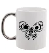 Чашка з кольоровою ручкою Arcane butterfly Срібло фото