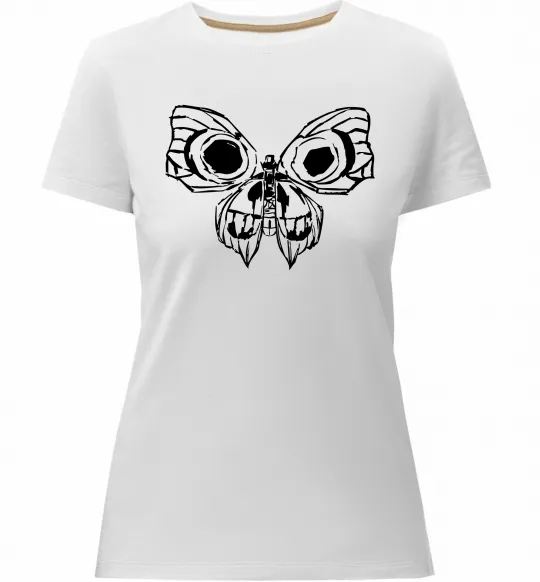 Жіноча преміум футболка Arcane butterfly Білий фото