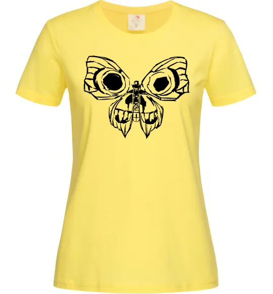 Жіноча футболка Arcane butterfly Лимонний фото