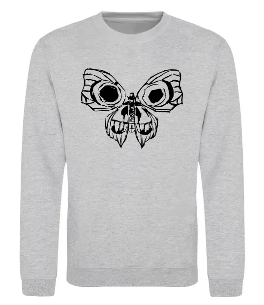 Світшот Arcane butterfly Сірий меланж фото