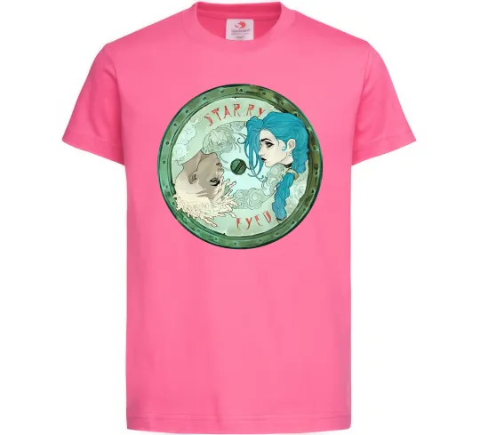 Дитяча футболка Jinx x Ekko Яскраво-рожевий фото