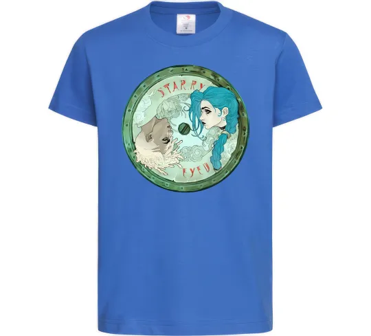 Дитяча футболка Jinx x Ekko Яскраво-синій фото