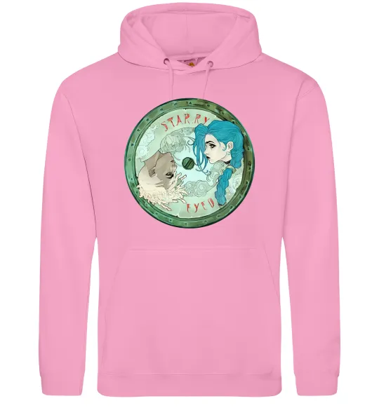 Жіноча толстовка (худі) Jinx x Ekko Рожевий фото