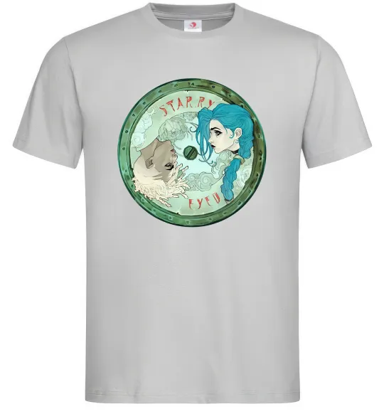 Чоловіча футболка Jinx x Ekko Сірий фото