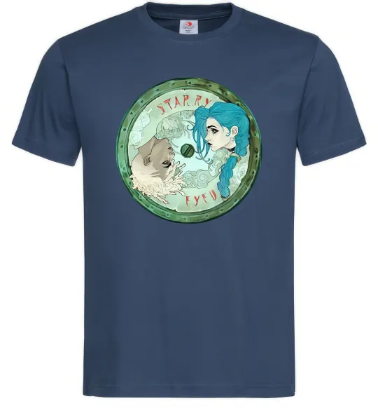 Чоловіча футболка Jinx x Ekko Темно-синій фото