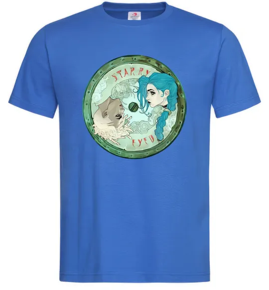 Чоловіча футболка Jinx x Ekko Яскраво-синій фото