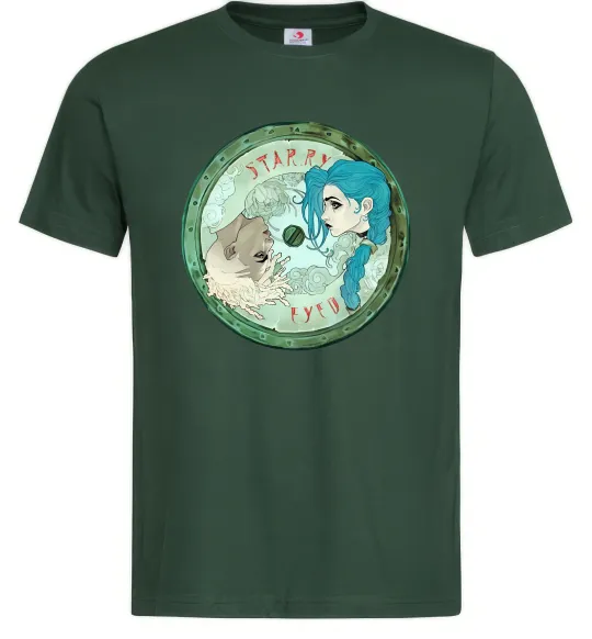 Чоловіча футболка Jinx x Ekko Темно-зелений фото