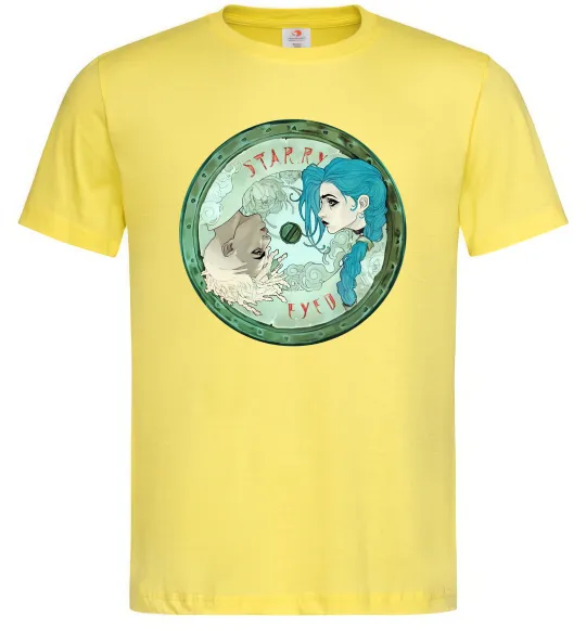 Чоловіча футболка Jinx x Ekko Лимонний фото