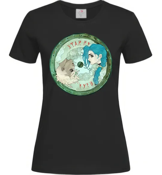 Жіноча футболка Jinx x Ekko Чорний фото