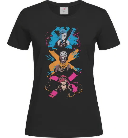 Жіноча футболка Ekko Jinx Vi Чорний фото