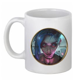 Чашка керамическая Аркейн Jinx Чашка керамическая Аркейн Jinx