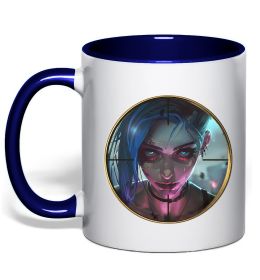 Чашка с цветной ручкой Аркейн Jinx