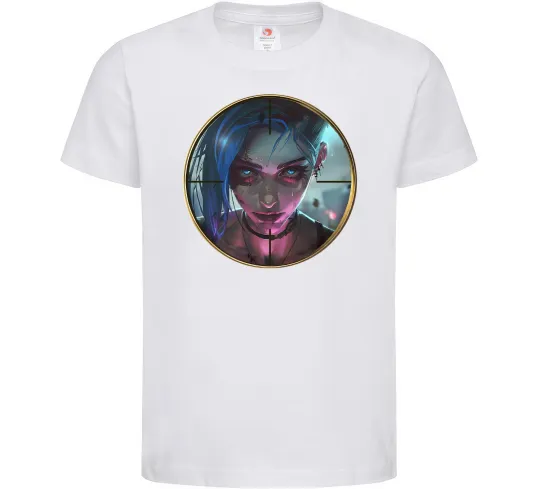 Дитяча футболка Аркейн Jinx Білий фото